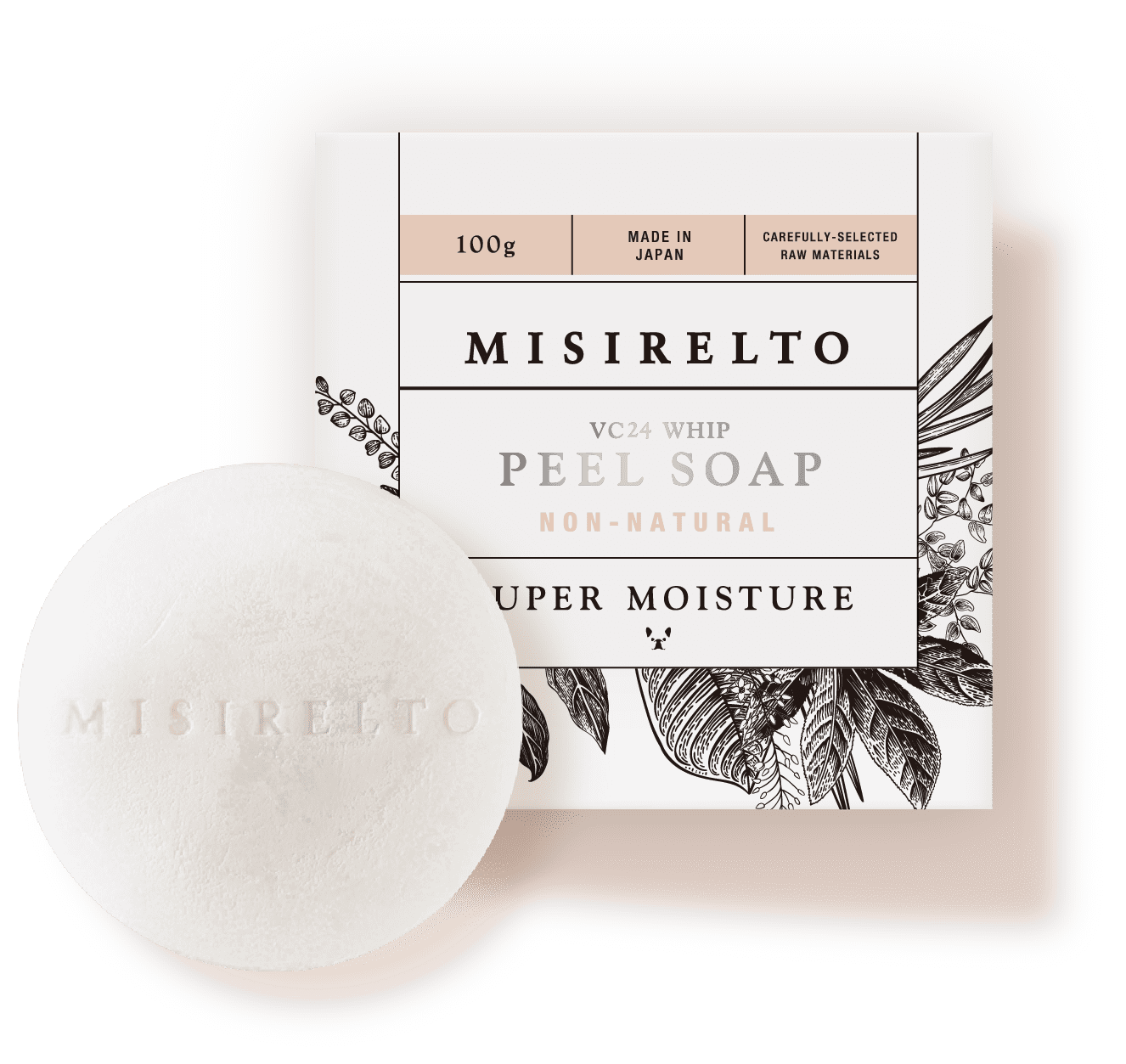 ザラつき、毛穴汚れを、ごっそりリセットソープ。MISIRELTO VC24 WHIP PEEL SOAP